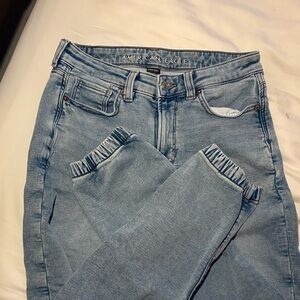 American Eagle Outfitters Women's Sky Blue High Rise Jeans